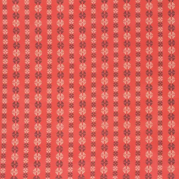 Coral Stitchy Dots