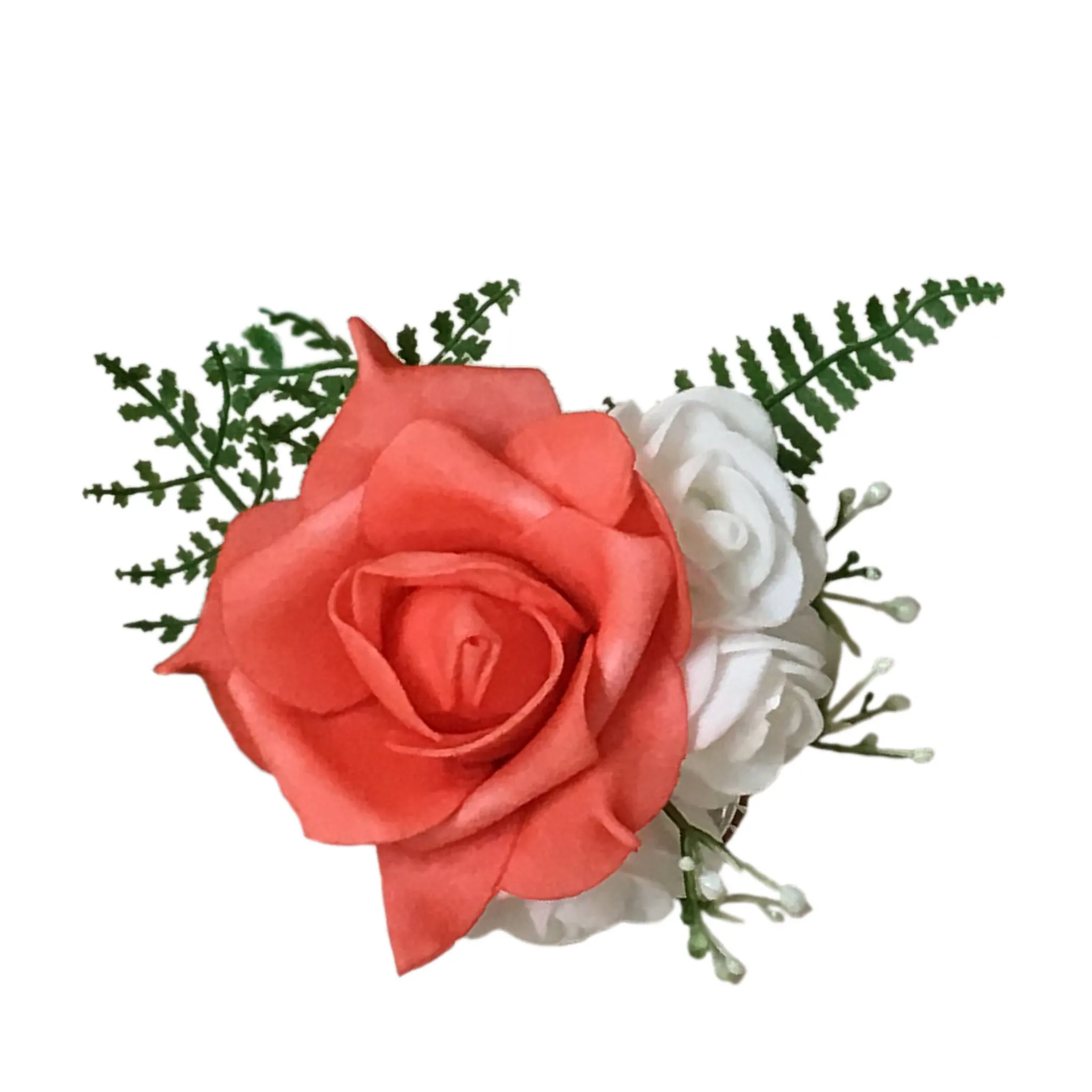 Coral Wedding Bouquet Corsages Boutonnieres
