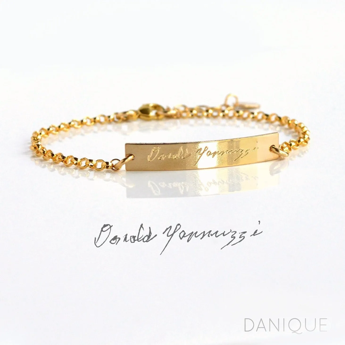 Custom Engraved Bar Bracelet
