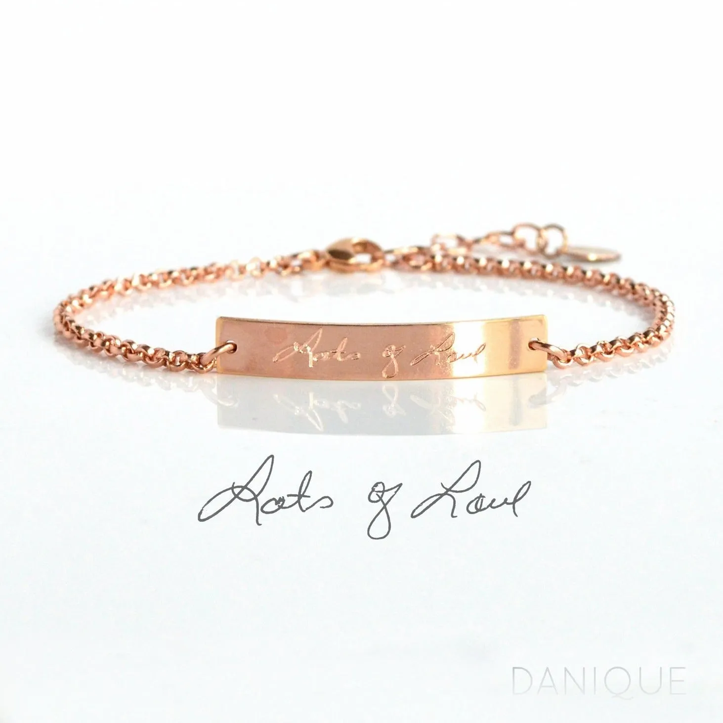 Custom Engraved Bar Bracelet