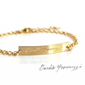 Custom Engraved Bar Bracelet