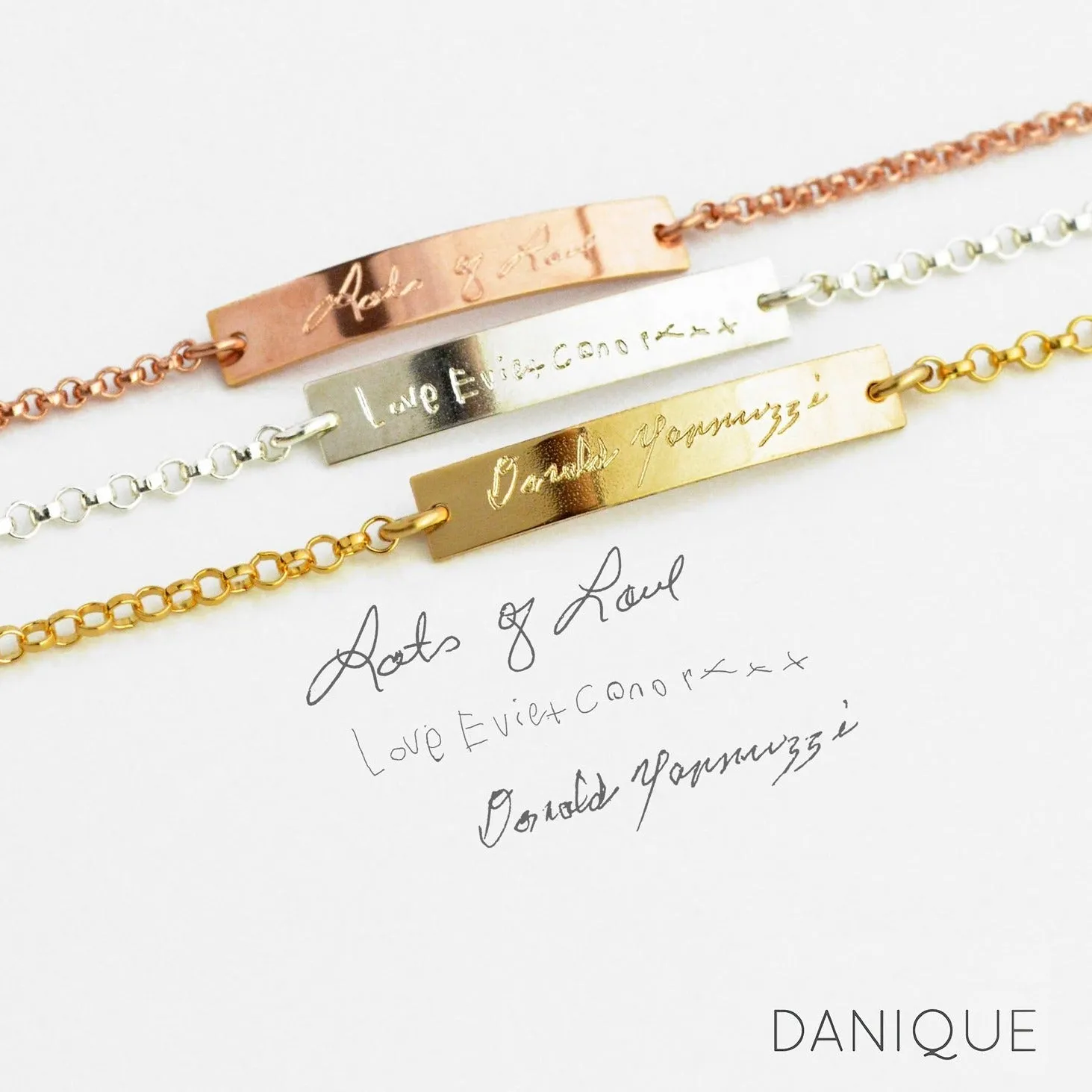 Custom Engraved Bar Bracelet