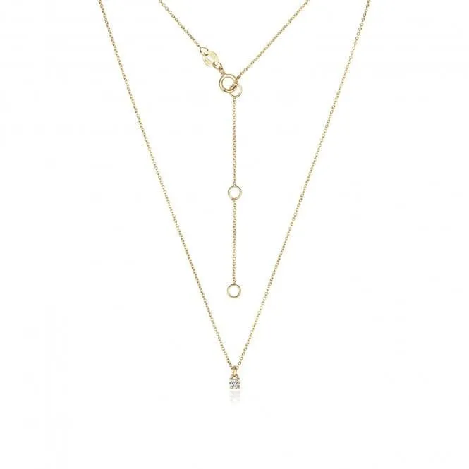 Diamond Jewellery 18ct Gold Diamond Necklace NDQ149