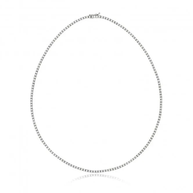 Diamond Jewellery 18ct White Gold Diamond Necklace NDQ808W/FG6