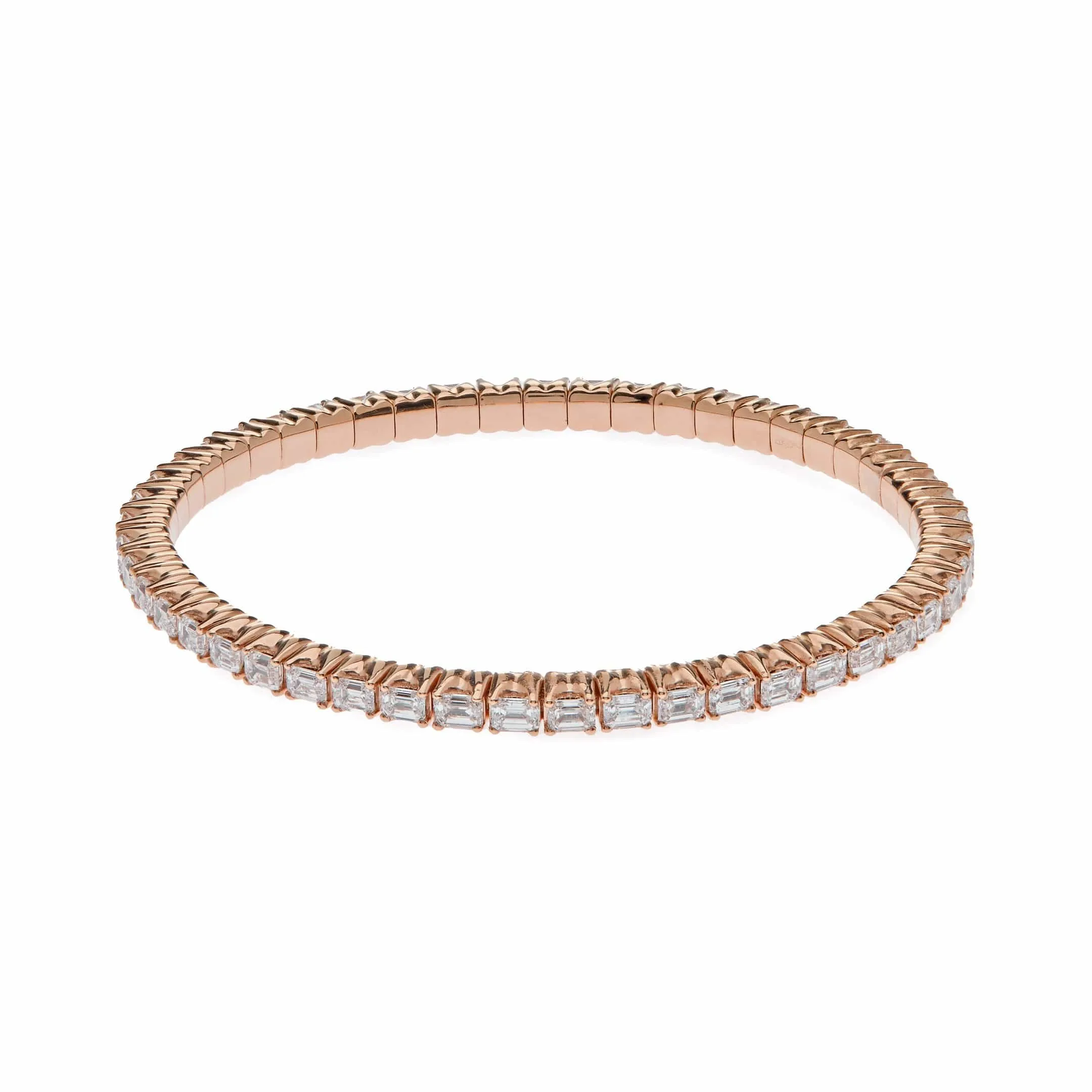 Diamond Rose Gold Bangle