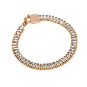 Emerald Tennis Bracelet - Rose Gold