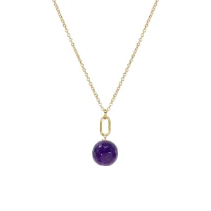 February Birthstone Amethyst Necklace