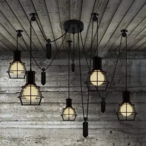 Filippa Pulley Cage Industrial Pendant Lamp