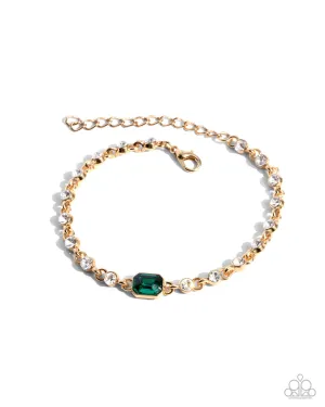 Fitted Fidelity - Green Bracelet - Paparazzi Accessories