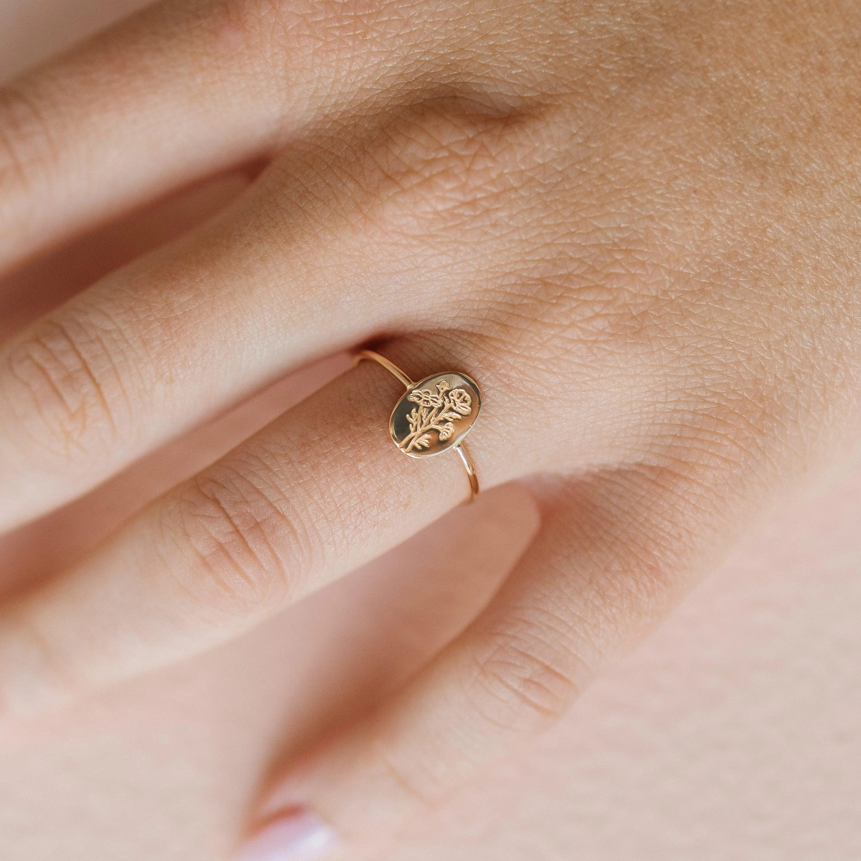 Fleur Birth Flower Ring