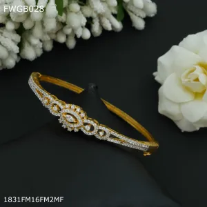 Freemen 1mg Gold plated rhodium Bangles For Women - FWGB028