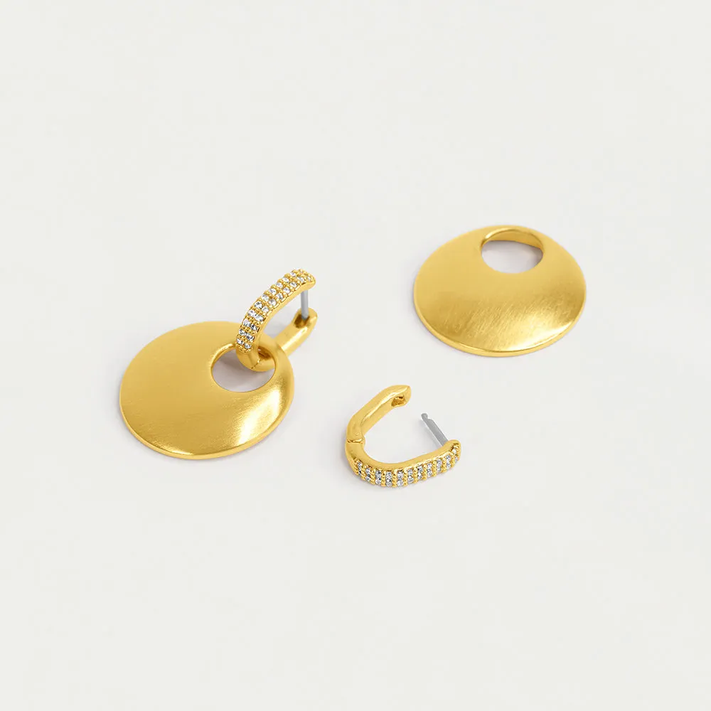 GOLD PETITE DROP EARRING