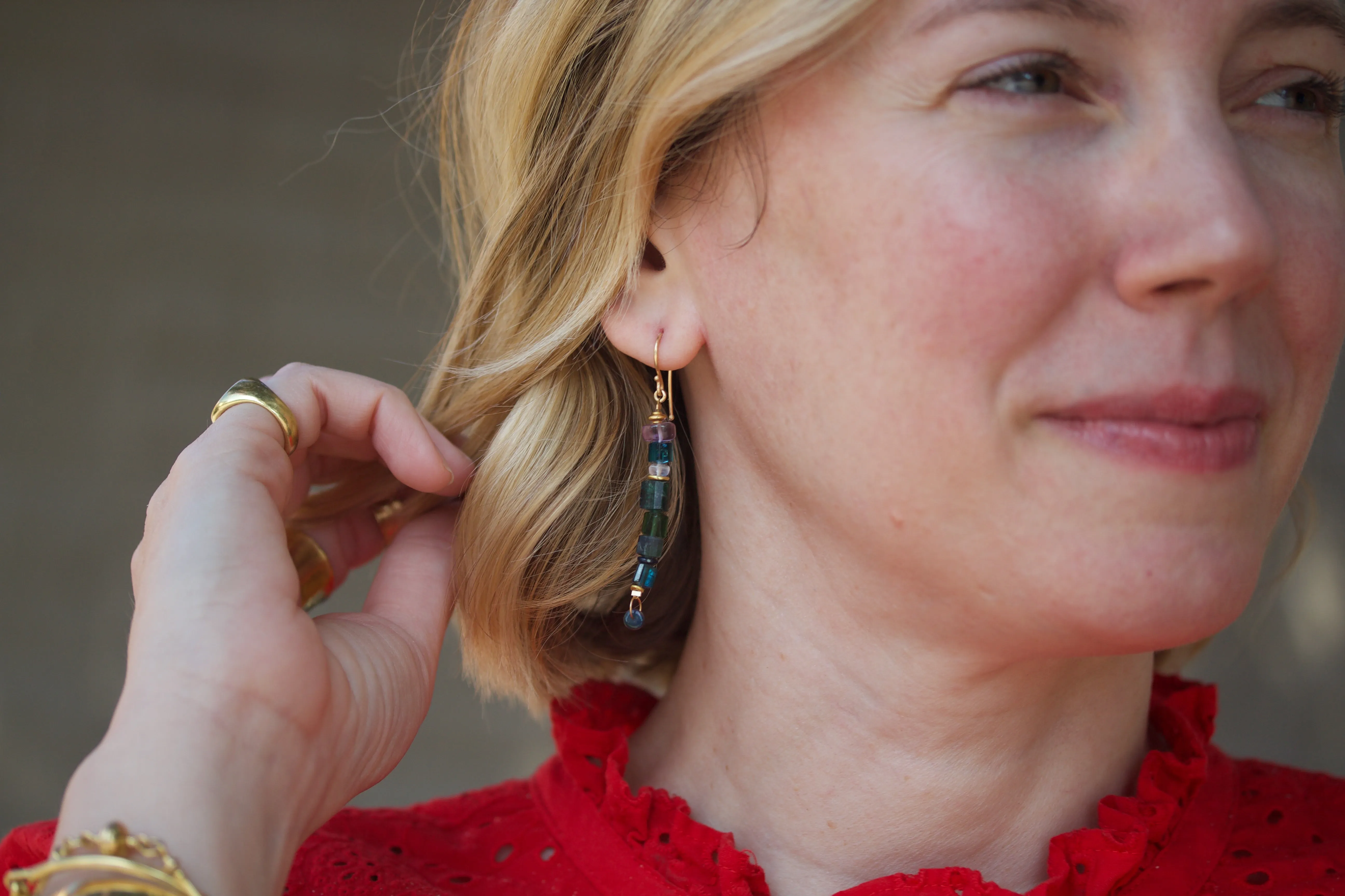 ‘Green with Envy’ Drop Earrings