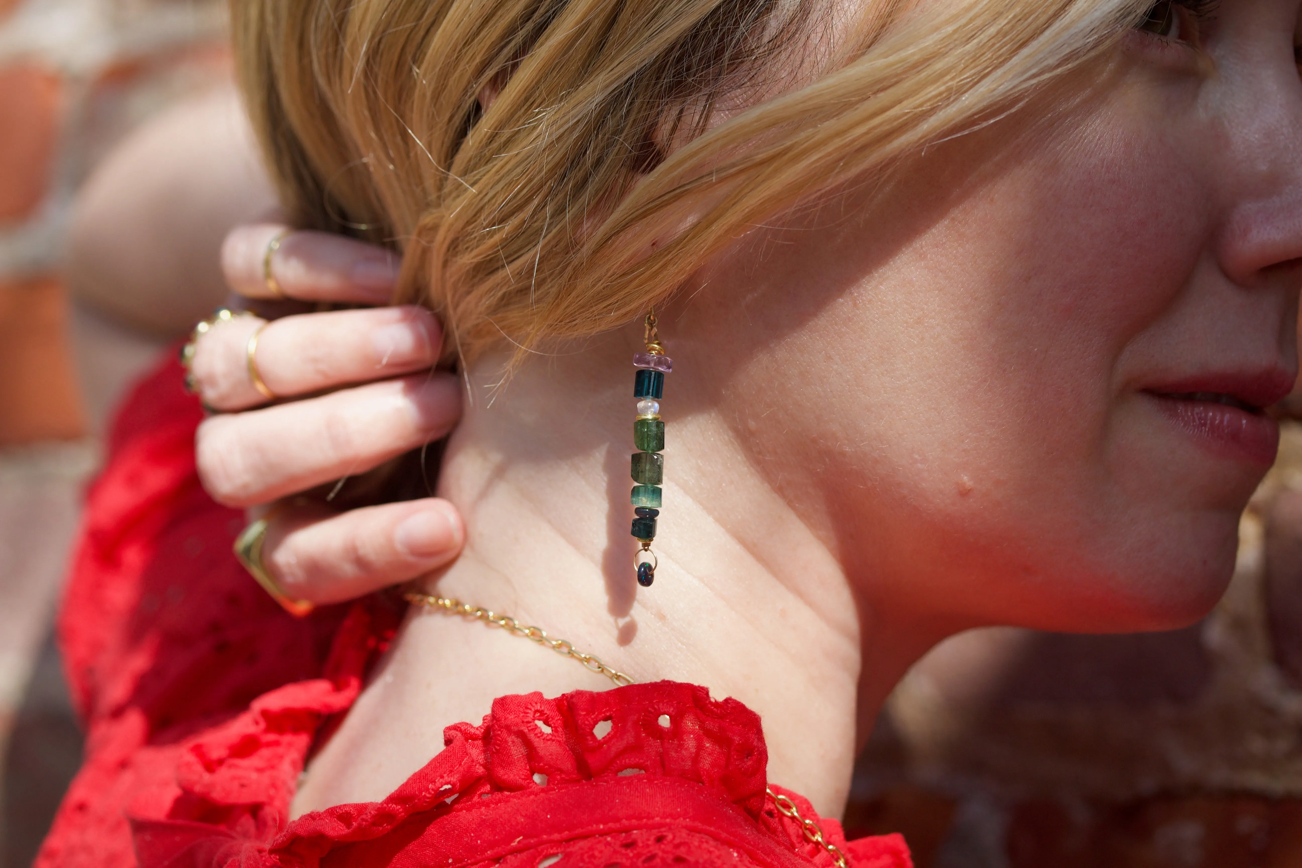 ‘Green with Envy’ Drop Earrings
