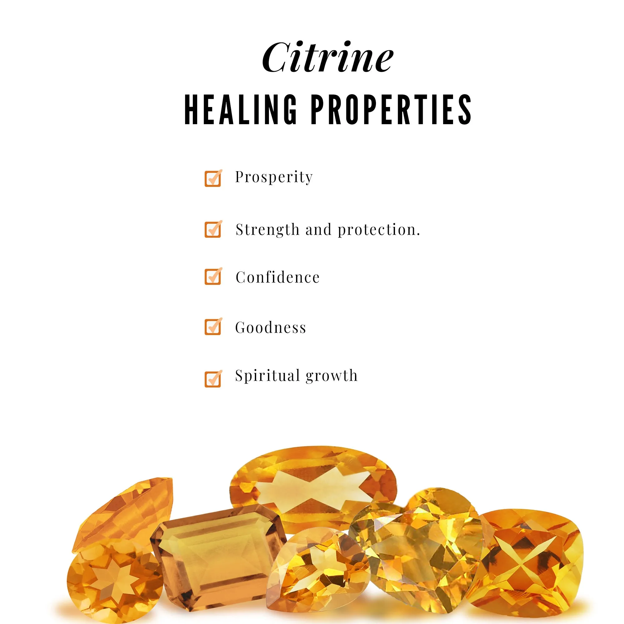 Heart Shape Citrine Solitaire Double Band Ring with Diamond