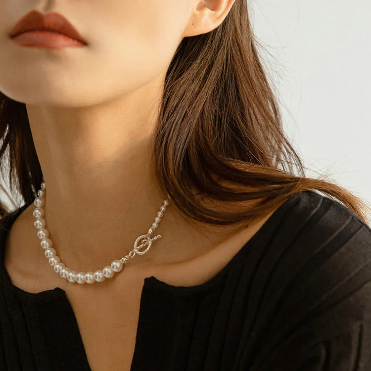 Ivory Pearl Choker Necklace