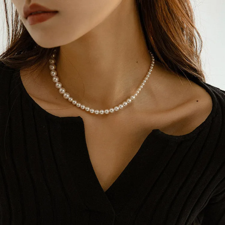 Ivory Pearl Choker Necklace