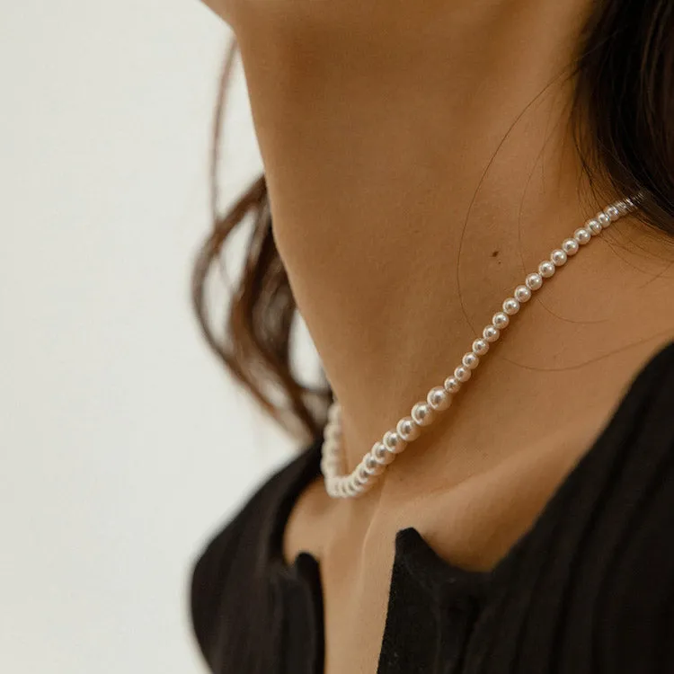 Ivory Pearl Choker Necklace