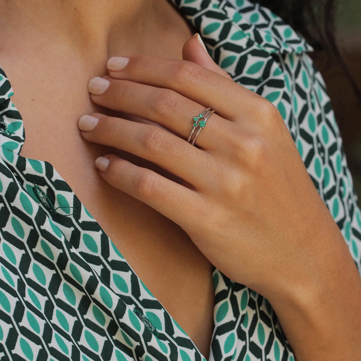 Kahlo Ring Emerald