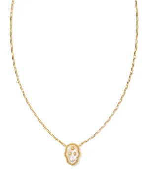 Kendra Scott Skeleton Necklace - Gold Ivory Mop