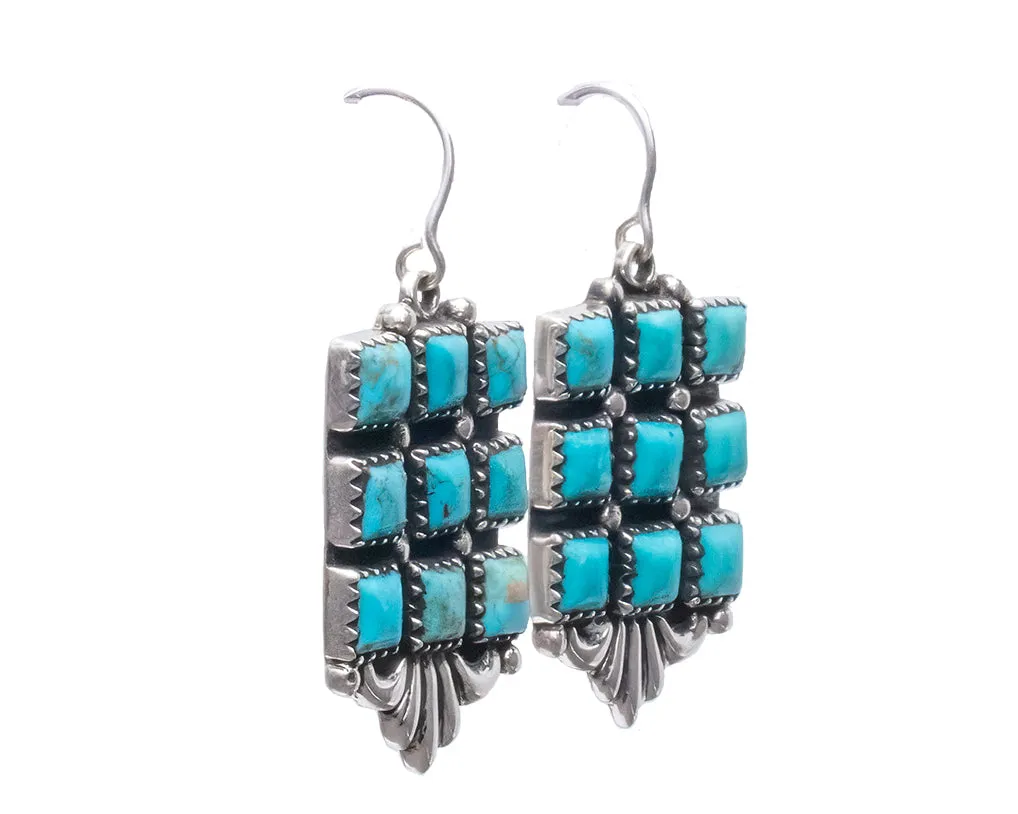 Kingman Turquoise Earrings | Ernest Rangle