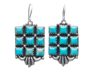 Kingman Turquoise Earrings | Ernest Rangle