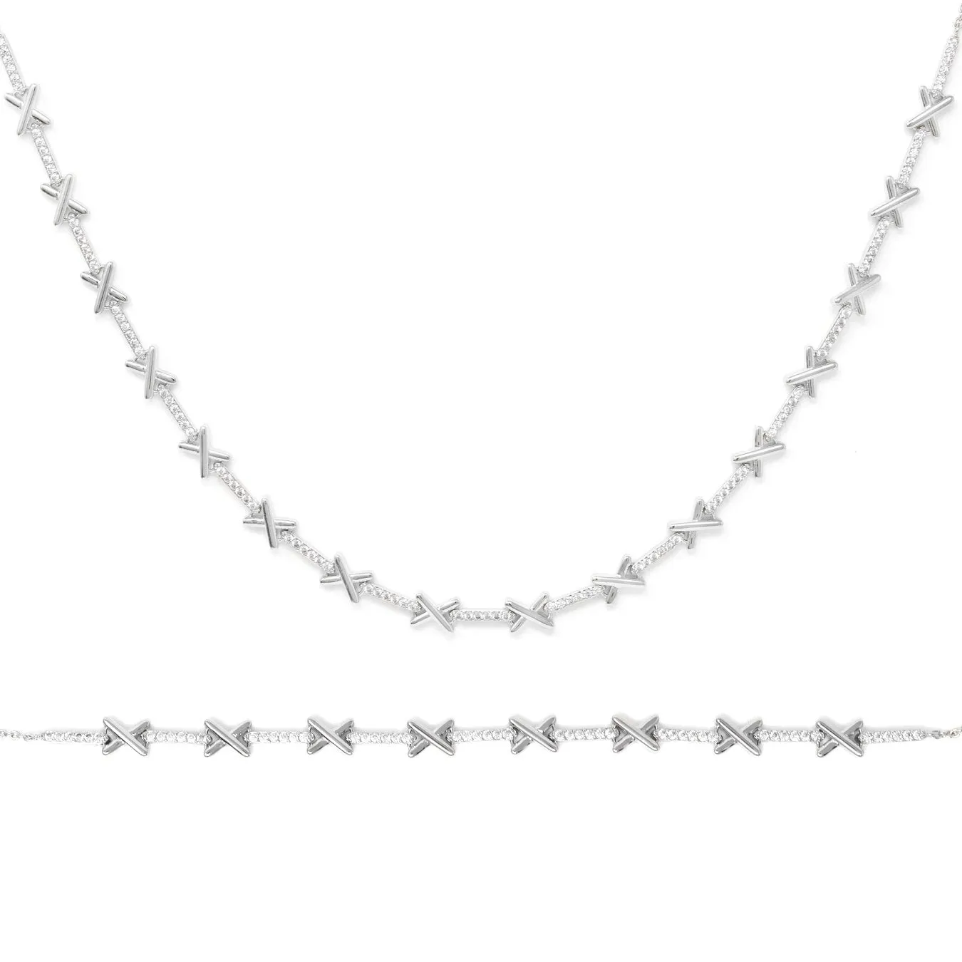 Kiss Tennis Gift Set - Silver
