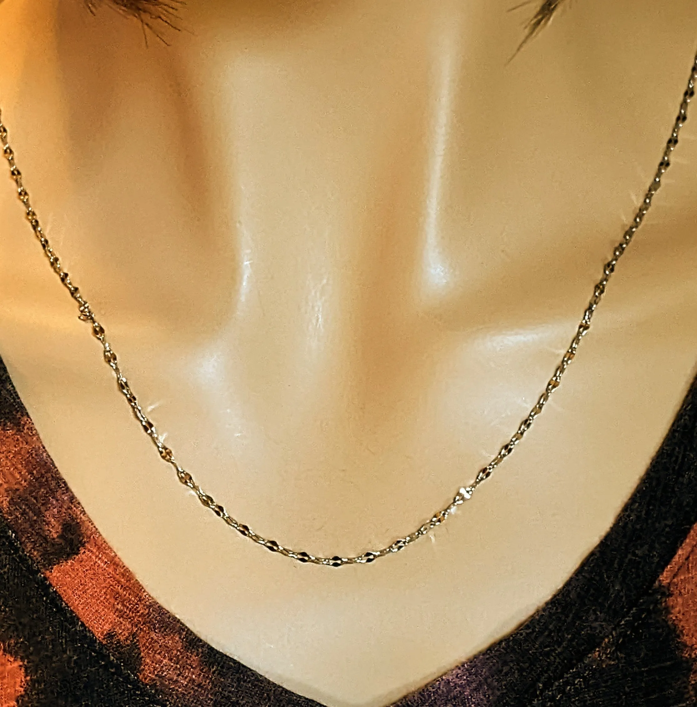 Labradorite Gemstone Bottle Necklace, 20 or 24 inch, Silver/Gold