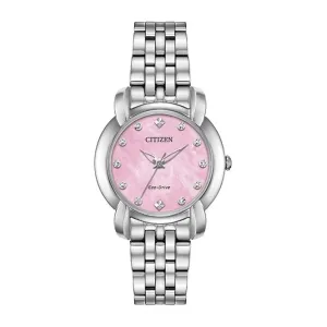 Ladies Eco-Drive Diamond Dial DC Watch EM0710-54Y