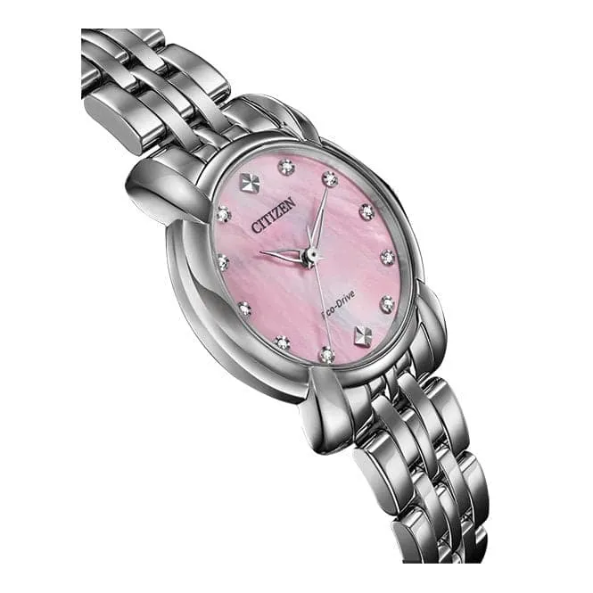 Ladies Eco-Drive Diamond Dial DC Watch EM0710-54Y