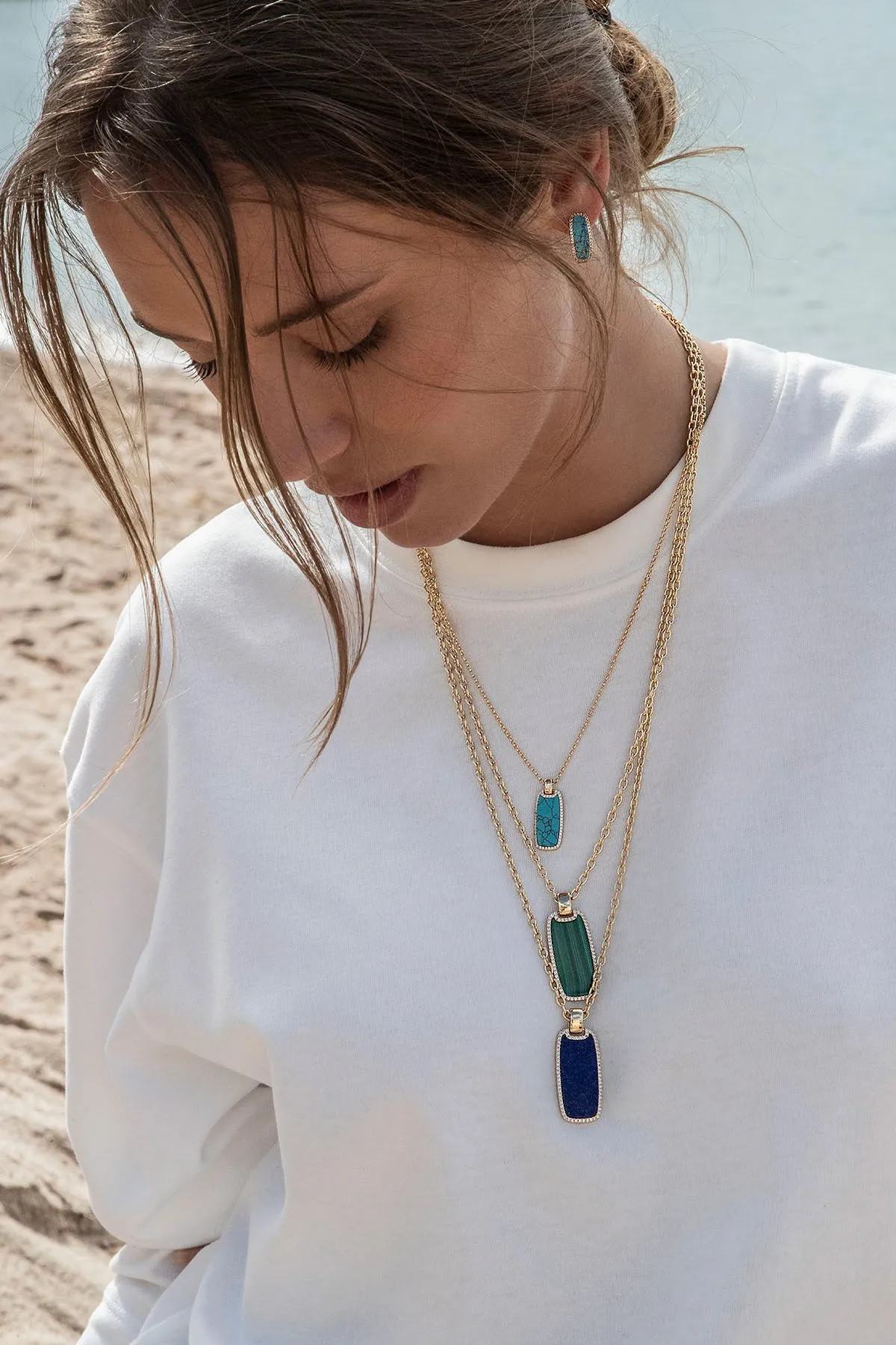 Lagoon Medal Adjustable Necklace