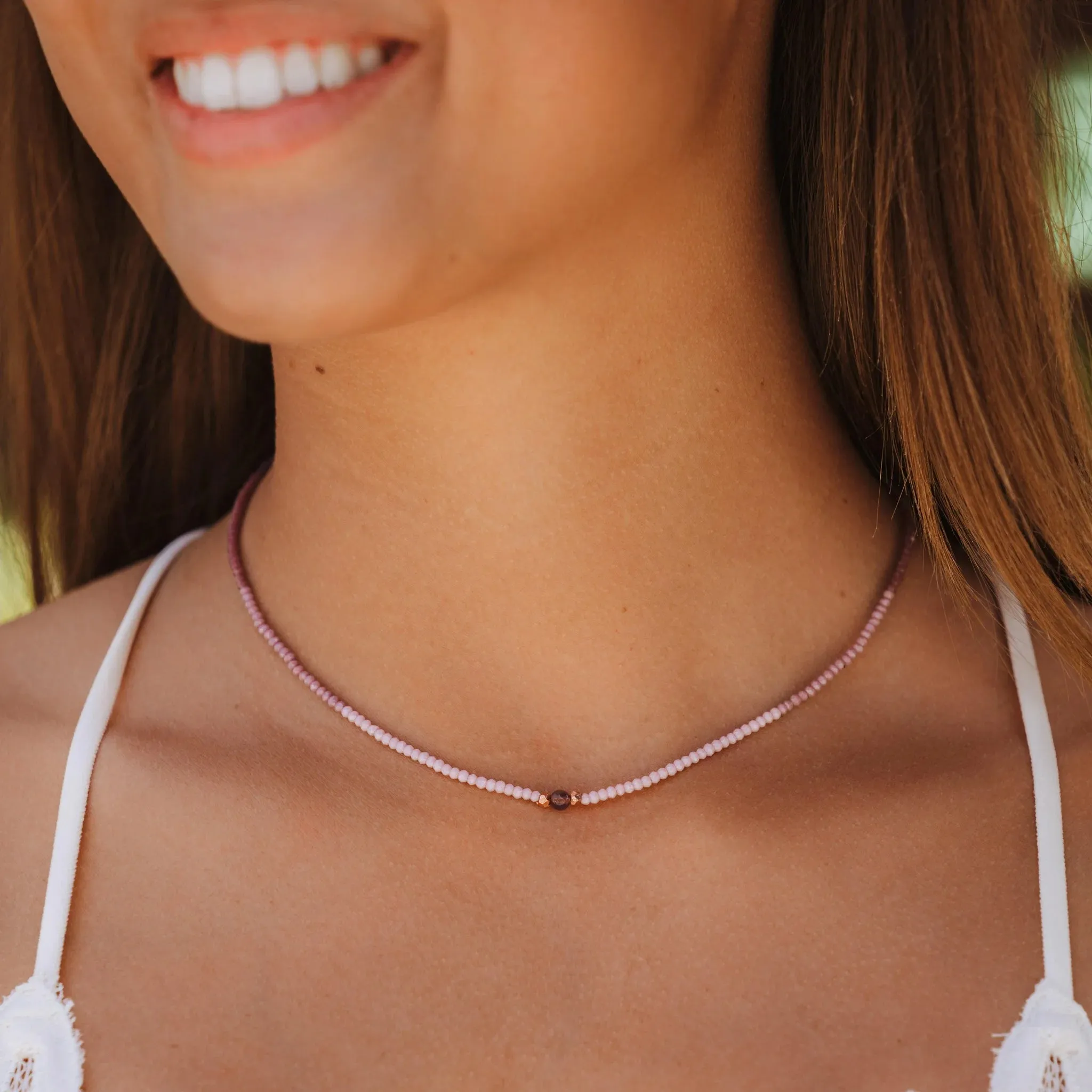 Lotus & Luna "Amethyst" Goddess Necklace
