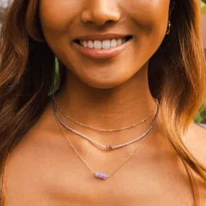 Lotus & Luna "Amethyst" Goddess Necklace