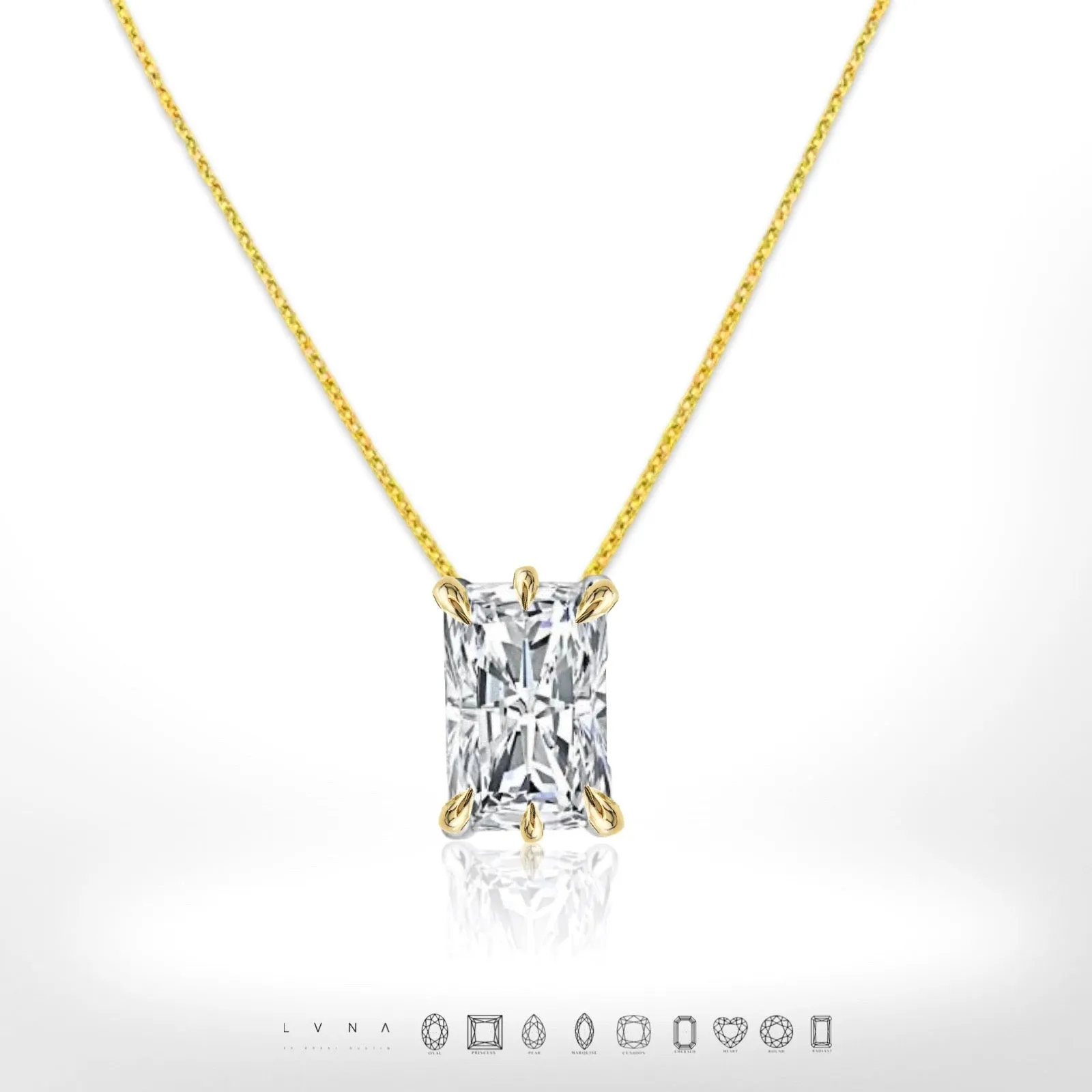 #LoveLVNA | Radiant Solitaire Diamond Necklace