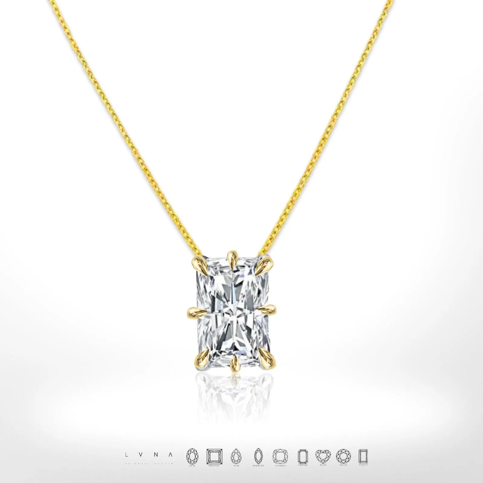#LoveLVNA | Radiant Solitaire Diamond Necklace
