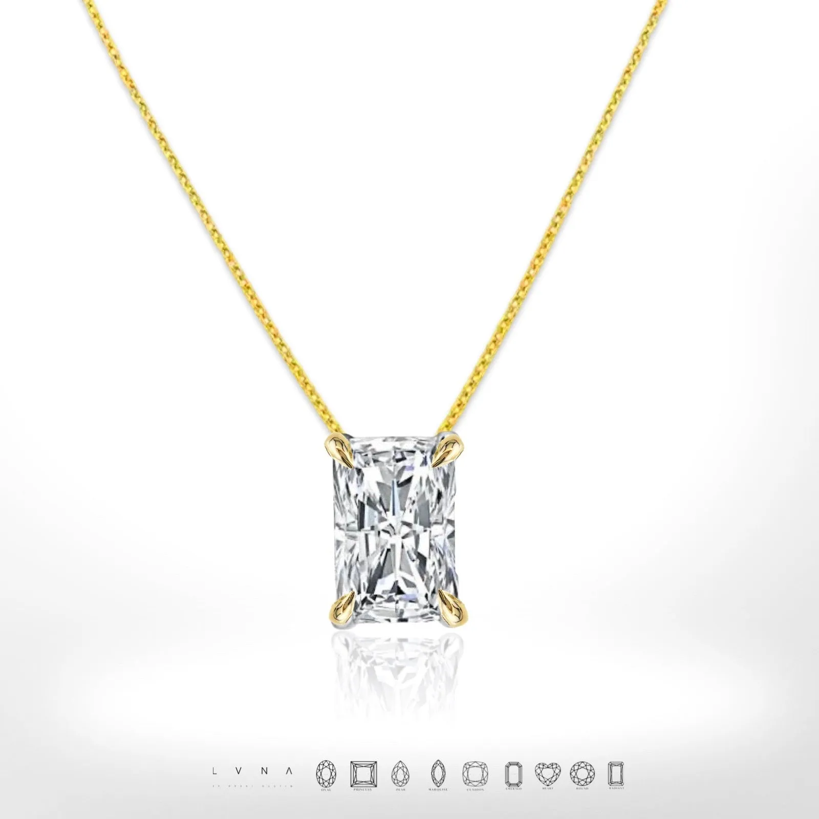 #LoveLVNA | Radiant Solitaire Diamond Necklace