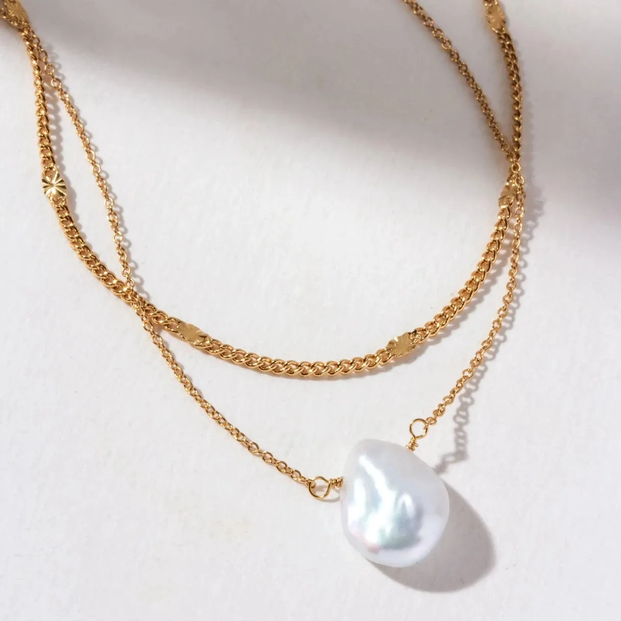 Luna Norte |  Pearl Tide Layered Necklace