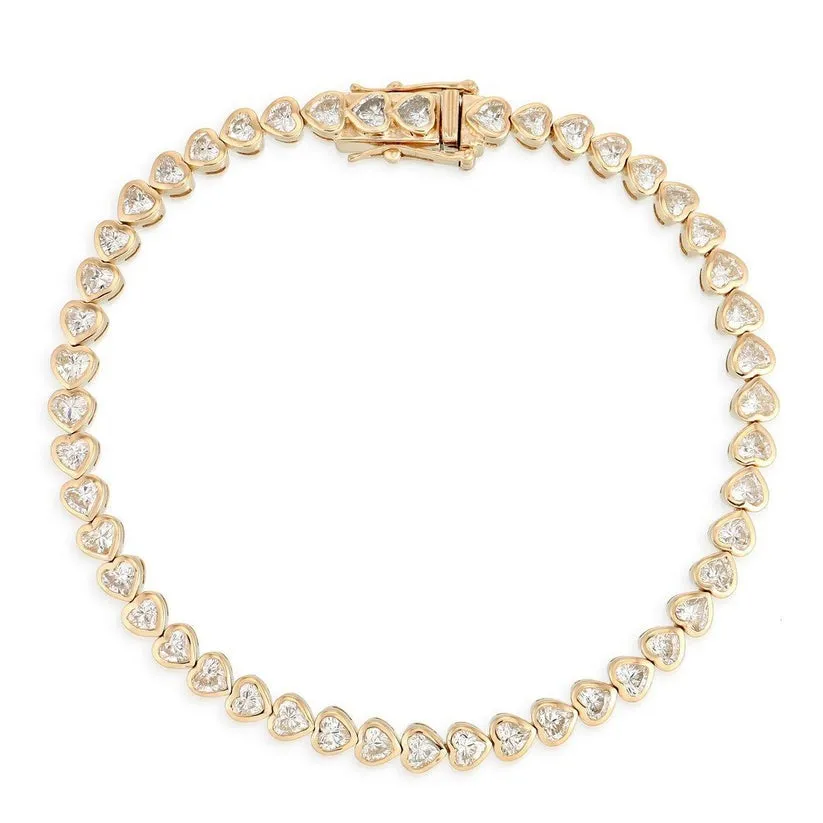 Lush Emerald Tennis Diamond Bracelet