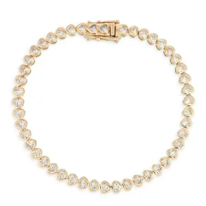 Lush Emerald Tennis Diamond Bracelet