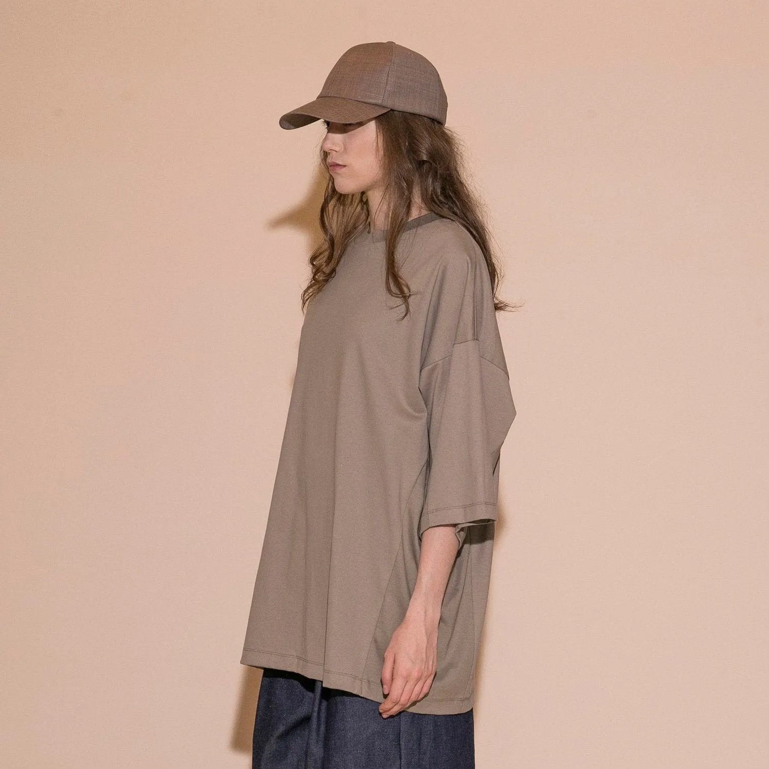 MBL-BASIC-T2 MERCERIZATION JERSEY OVERSIZED T-SHIRT