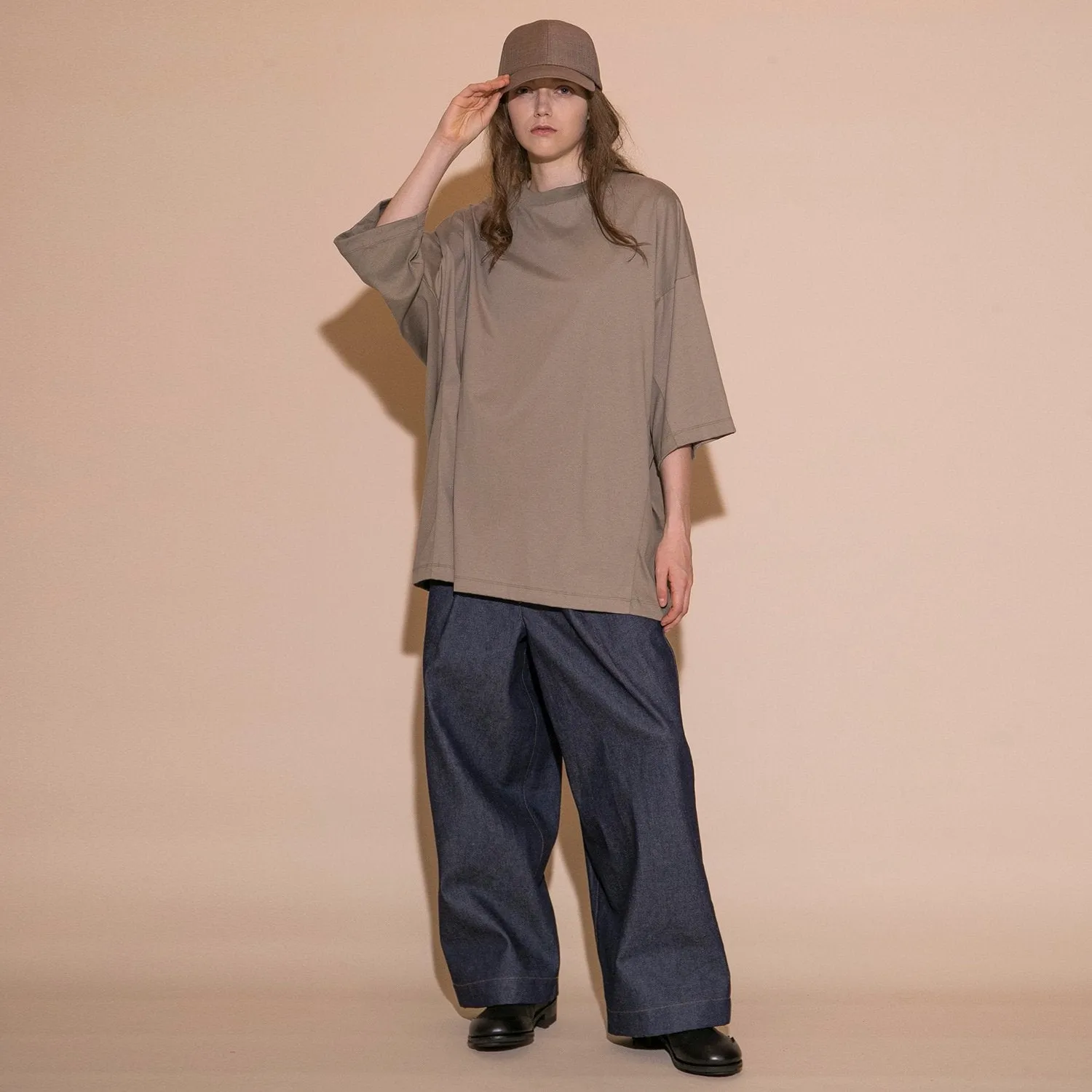 MBL-BASIC-T2 MERCERIZATION JERSEY OVERSIZED T-SHIRT