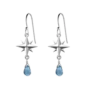 Medium Compass Rose Gemstone Earrings