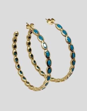 Melinda Maria Isla Hoops Turquoise