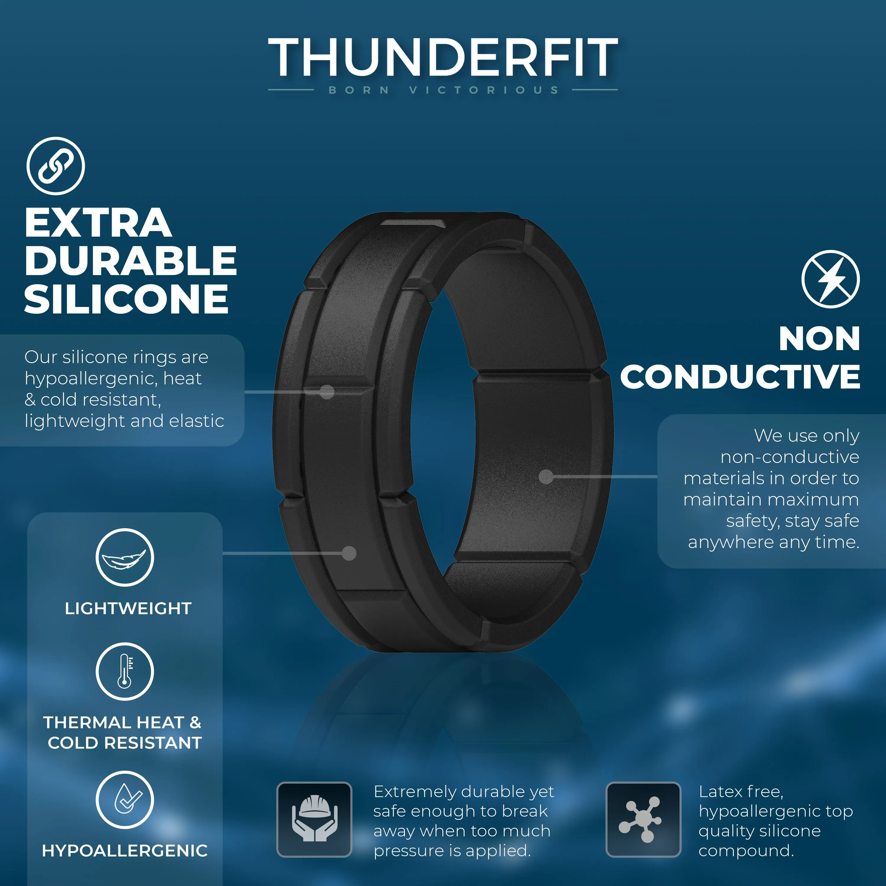 Men's Classic Matrix - Silicone Ring