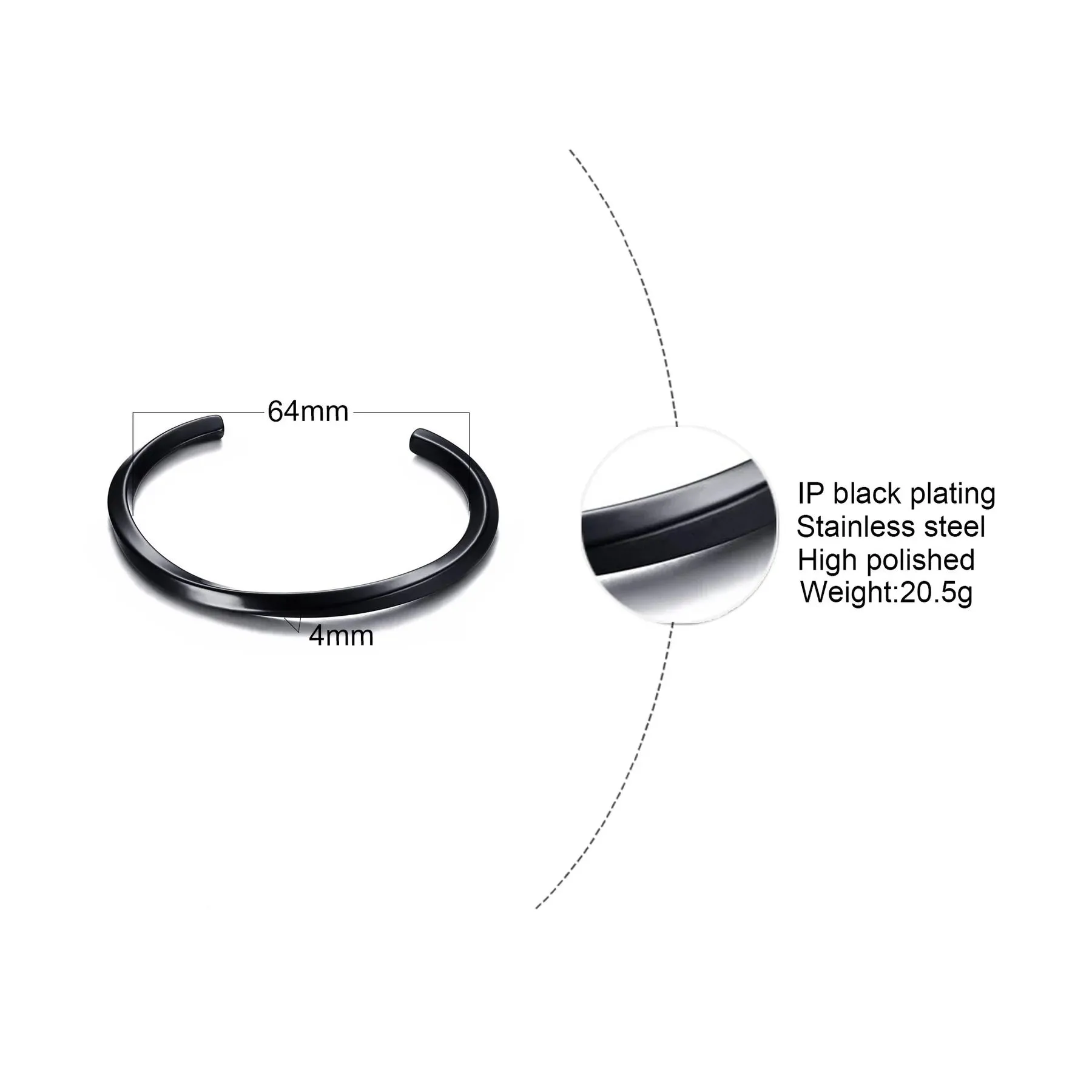 Men's Thin Bracelet,Stainless Steel Cuff  Bangle Bracelet, Thin Cuff, Boyfriend Cuff, Gifts for Him, Father's Day Gifts