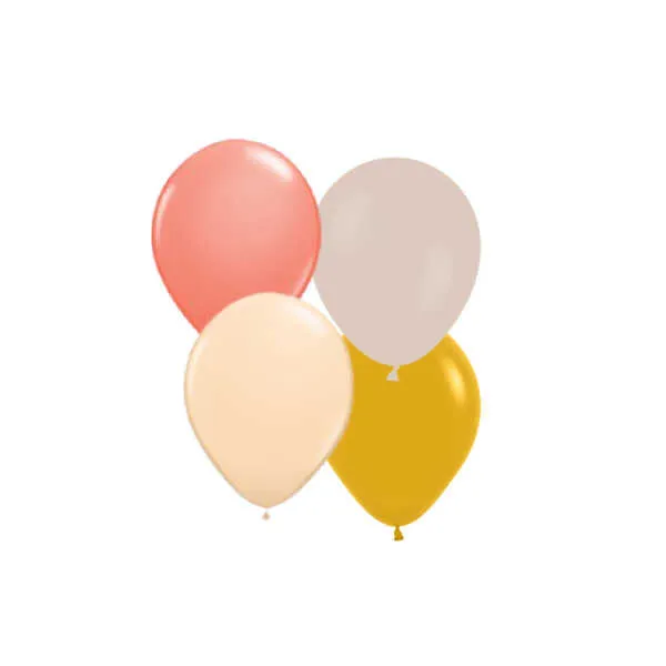 Mini 5" Balloon Mix - Boho Babe (12 pack)
