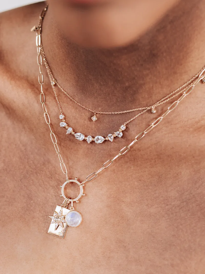 Mélia Gem Bar Necklace