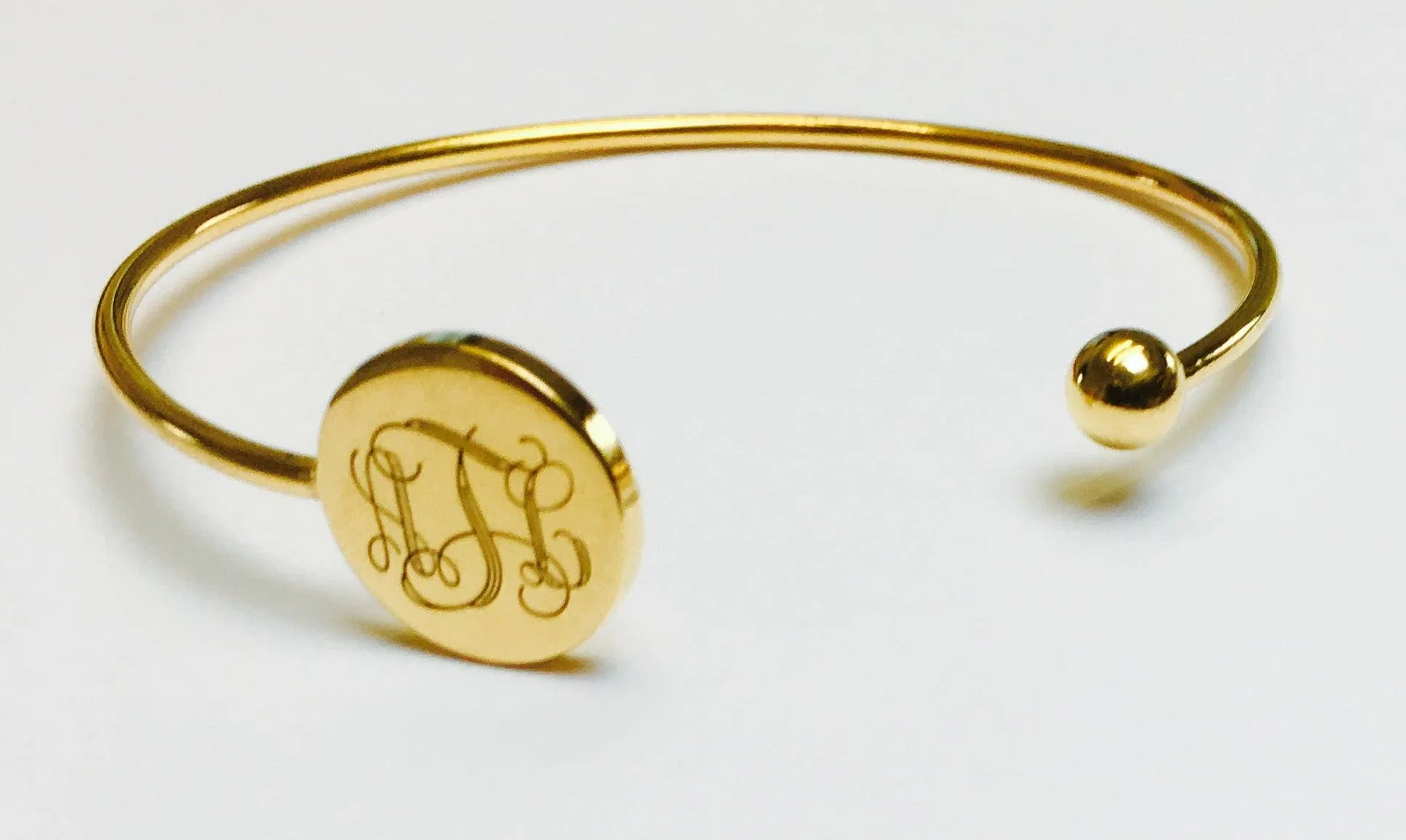 Monogram personalised cuff