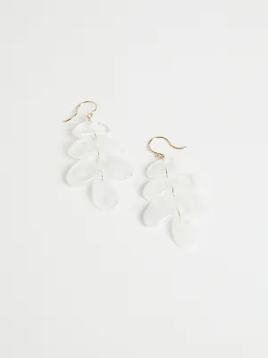 Moonstone Small Totem Earrings on 18k Yellow Gold