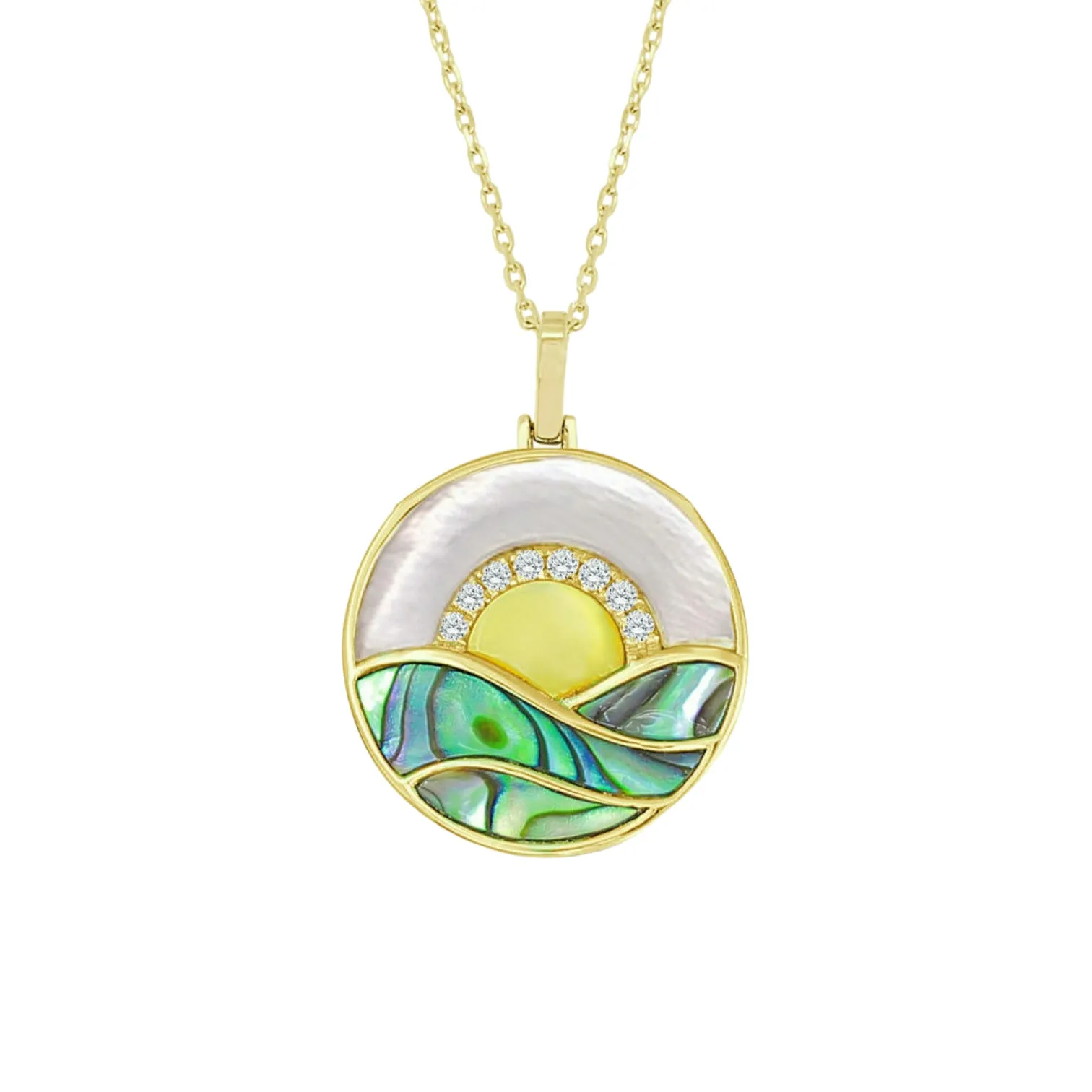 Multi-Stone Sunset Necklace